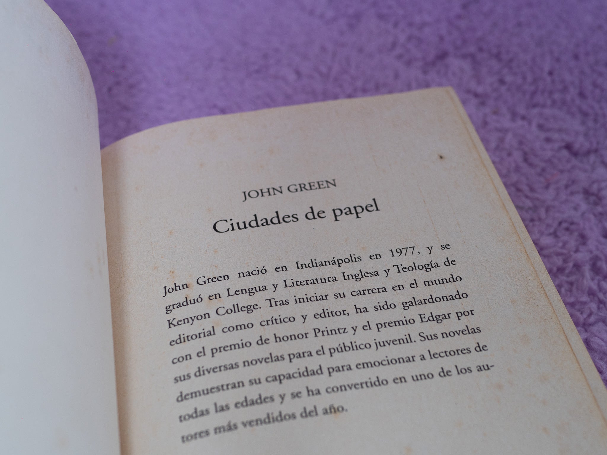 Ciudades de Papel (Preamado)